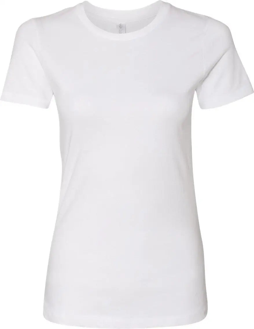 Next Level 3900 Cotton Boyfriend T-shirt - White - Ladies Xs