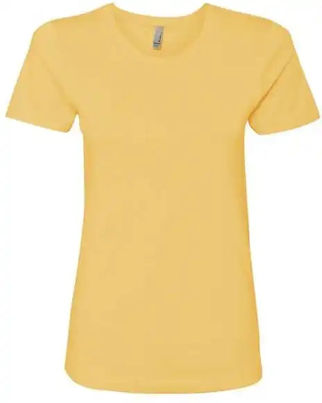 Next Level 3900 Womens Cotton Short Sleeve Boyfriend Crew - Banana Cream