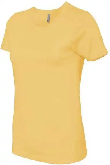 Next Level 3900 Womens Cotton Short Sleeve Boyfriend Crew - Banana Cream
