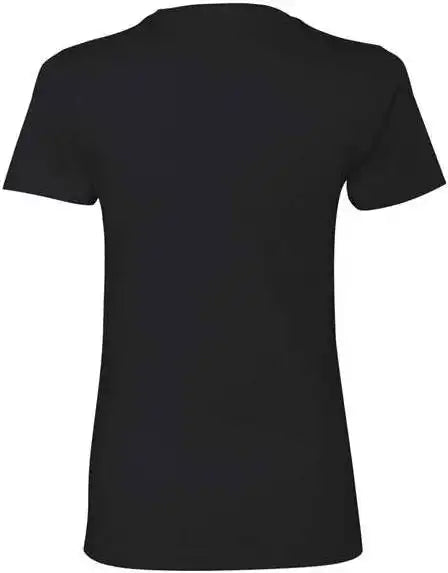Next Level 3900 Womens Cotton Short Sleeve Boyfriend Crew Black