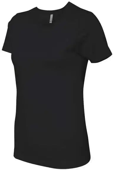 Next Level 3900 Womens Cotton Short Sleeve Boyfriend Crew Black