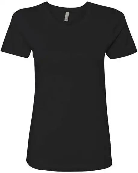 Next Level 3900 Womens Cotton Short Sleeve Boyfriend Crew Black
