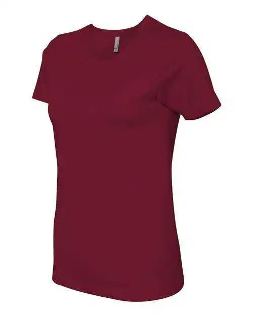 Next Level 3900 Womens Cotton Short Sleeve Boyfriend Crew Cardinal