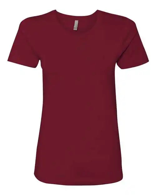 Next Level 3900 Womens Cotton Short Sleeve Boyfriend Crew Cardinal