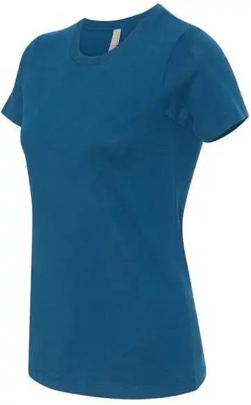 Next Level 3900 Womens Cotton Short Sleeve Boyfriend Crew - Cool Blue