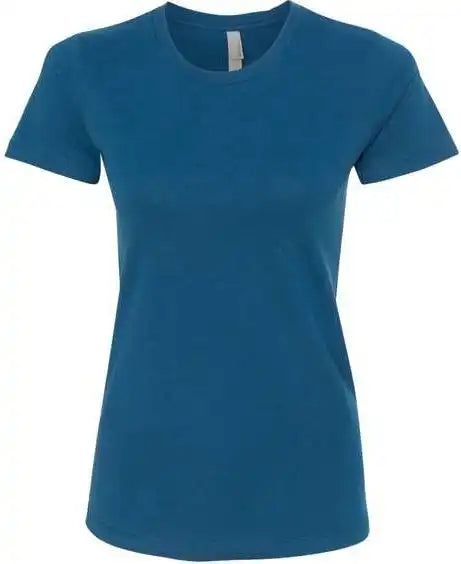Next Level 3900 Womens Cotton Short Sleeve Boyfriend Crew - Cool Blue