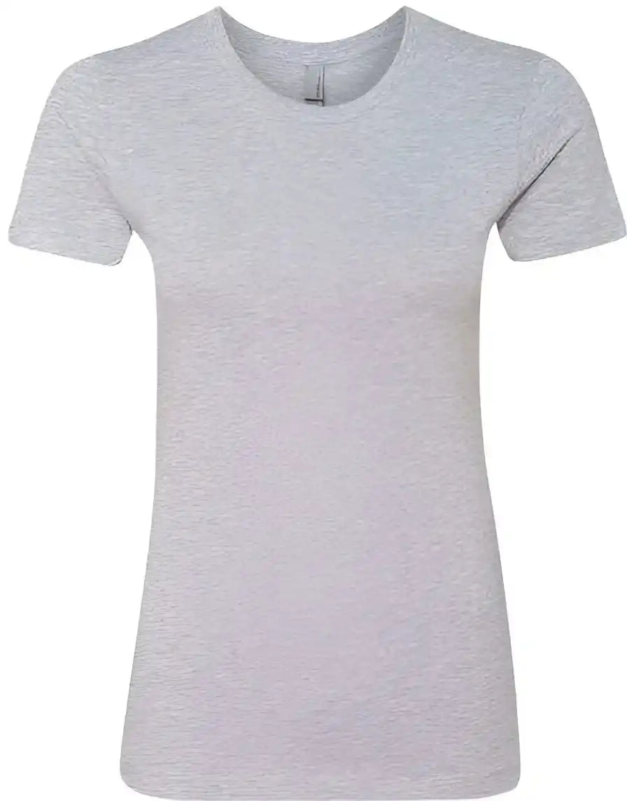 Next Level 3900 Womens Cotton Short Sleeve Boyfriend Crew Heather Grey