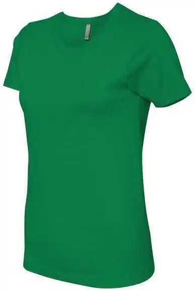 Next Level 3900 Womens Cotton Short Sleeve Boyfriend Crew Kelly Green