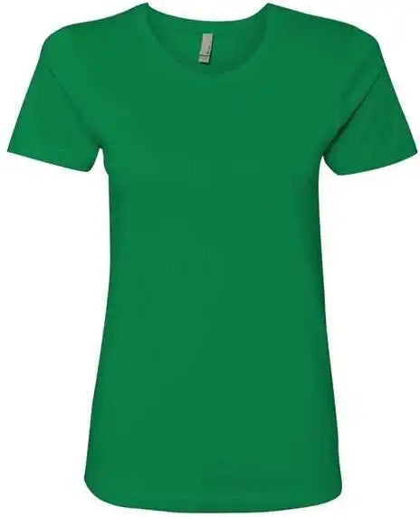 Next Level 3900 Womens Cotton Short Sleeve Boyfriend Crew Kelly Green