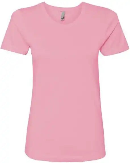 Next Level 3900 Womens Cotton Short Sleeve Boyfriend Crew Light Pink