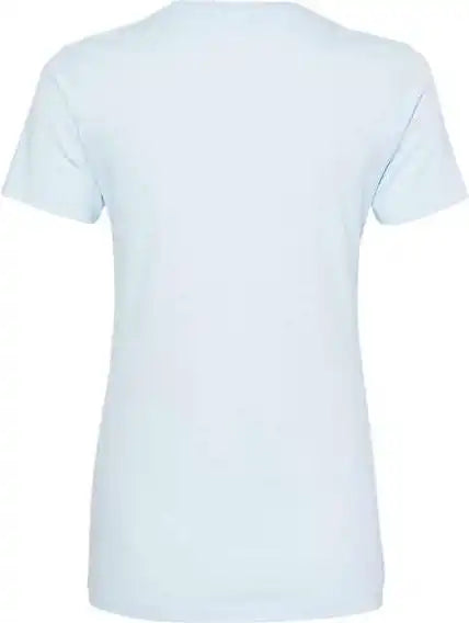 Next Level 3900 Womens Cotton Short Sleeve Boyfriend Crew - Light Blue