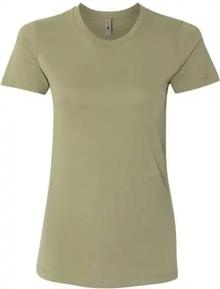 Next Level 3900 Womens Cotton Short Sleeve Boyfriend Crew Light Olive