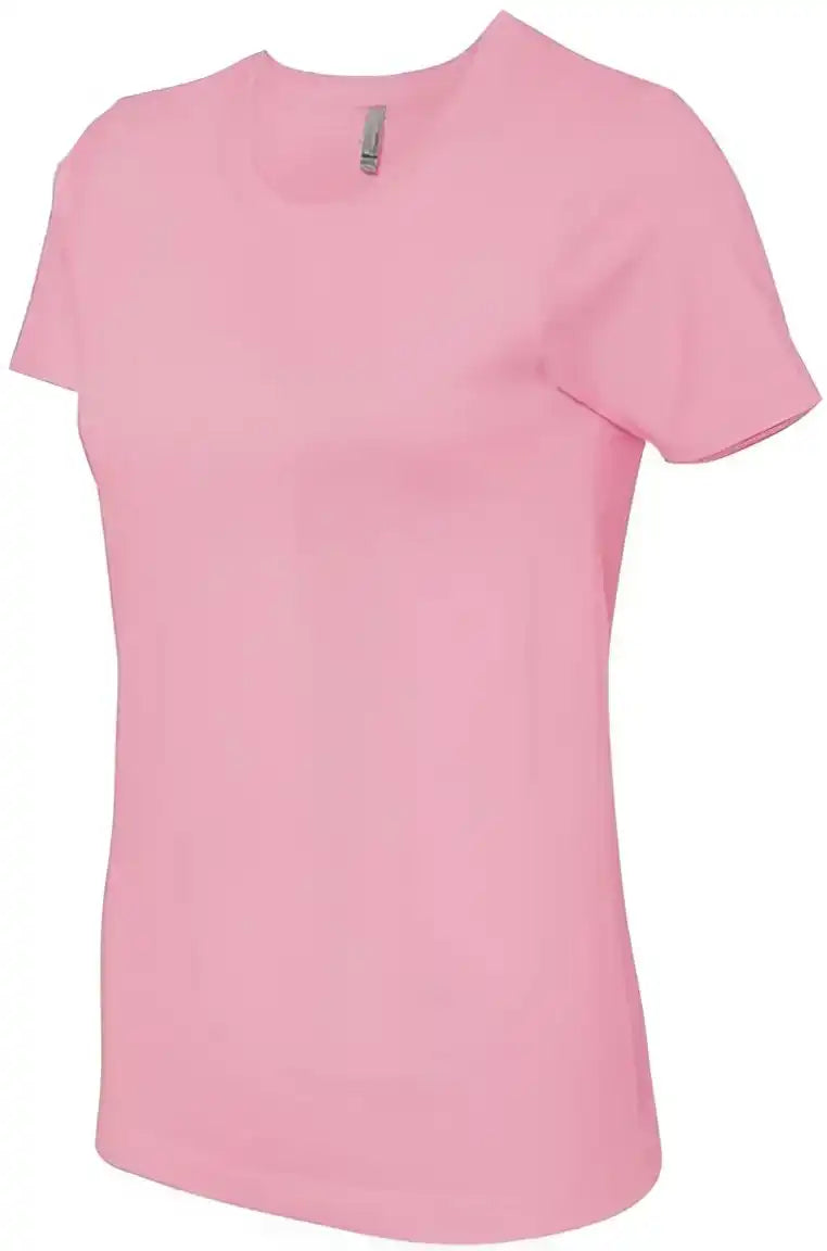 Next Level 3900 Womens Cotton Short Sleeve Boyfriend Crew Light Pink