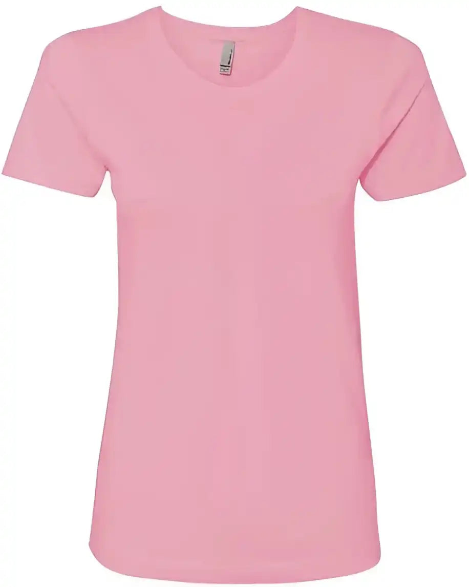 Next Level 3900 Womens Cotton Short Sleeve Boyfriend Crew Light Pink