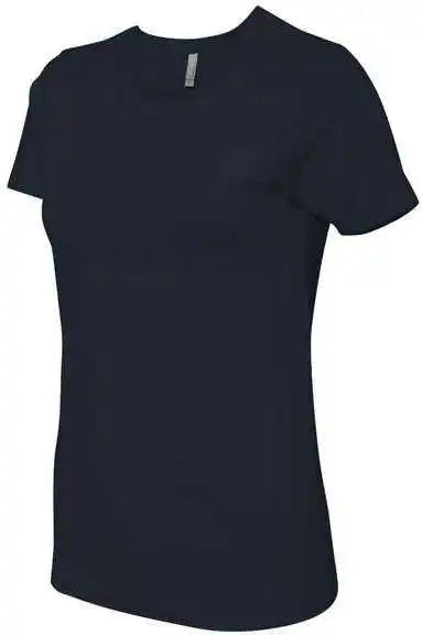 Next Level 3900 Womens Cotton Short Sleeve Boyfriend Crew Midnight Navy
