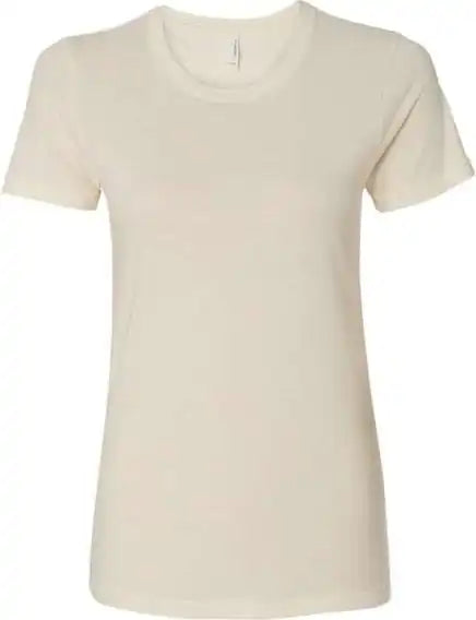 Next Level 3900 Womens Cotton Short Sleeve Boyfriend Crew Natural