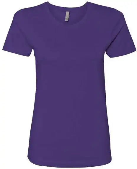 Next Level 3900 Womens Cotton Short Sleeve Boyfriend Crew Purple Rush