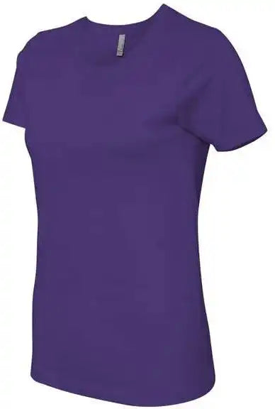 Next Level 3900 Womens Cotton Short Sleeve Boyfriend Crew Purple Rush