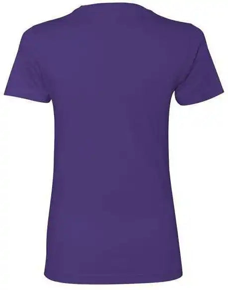 Next Level 3900 Womens Cotton Short Sleeve Boyfriend Crew Purple Rush