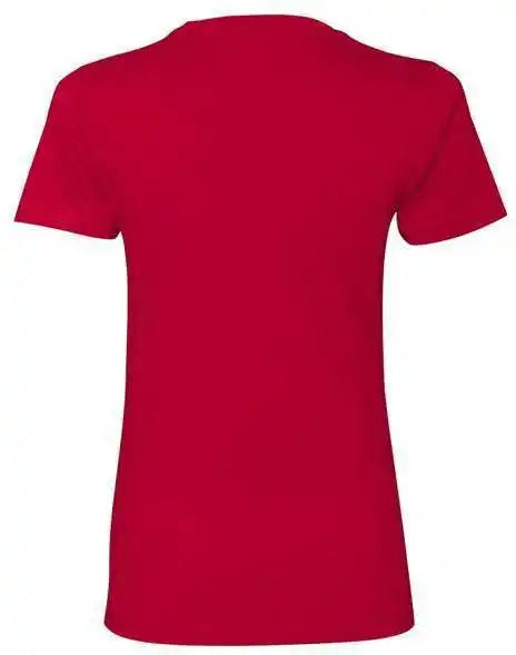 Next Level 3900 Womens Cotton Short Sleeve Boyfriend Crew Red