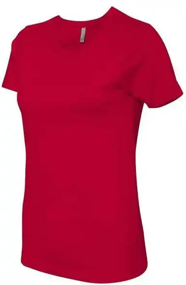 Next Level 3900 Womens Cotton Short Sleeve Boyfriend Crew Red