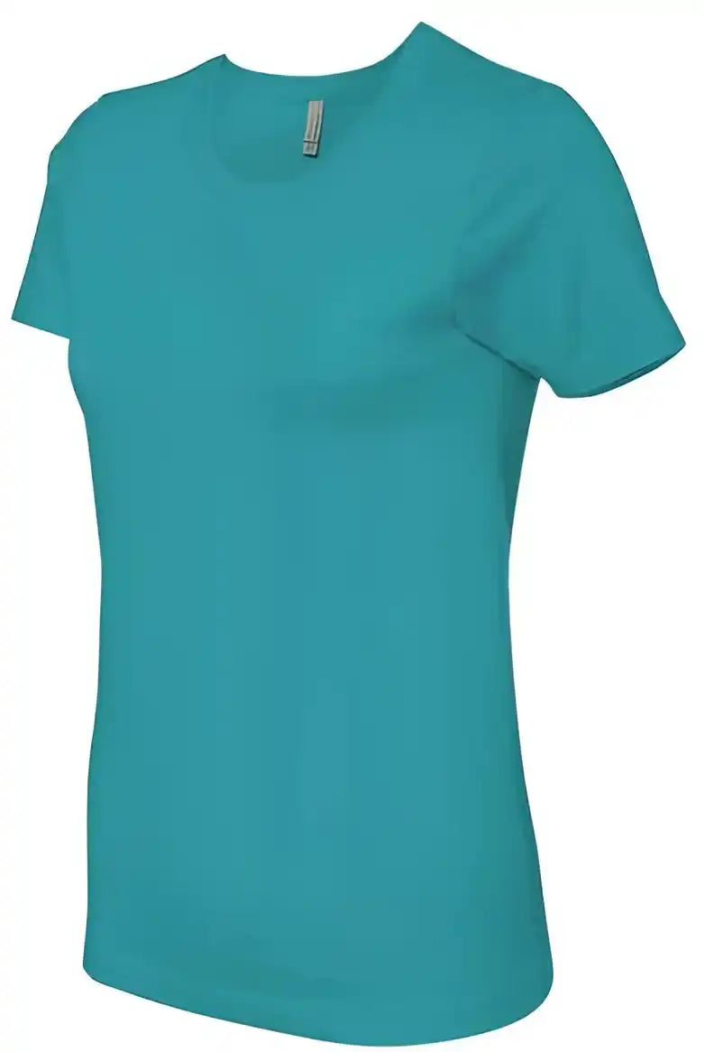 Next Level 3900 Womens Cotton Short Sleeve Boyfriend Crew Tahiti Blue