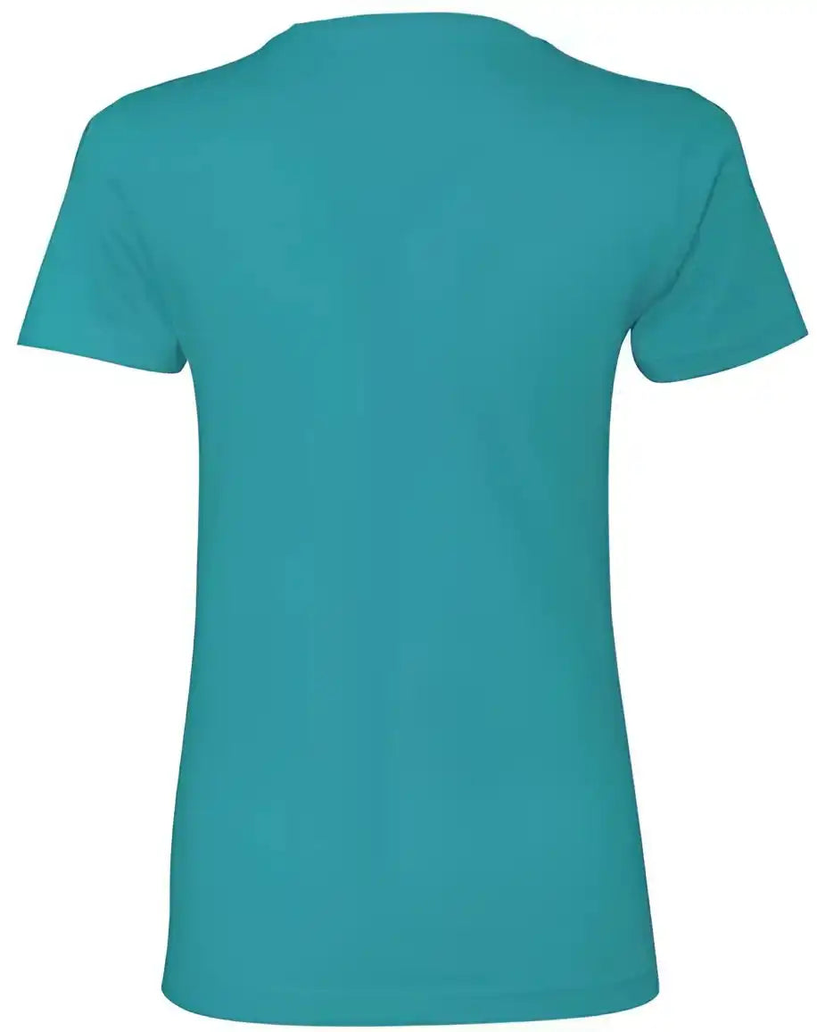 Next Level 3900 Womens Cotton Short Sleeve Boyfriend Crew Tahiti Blue