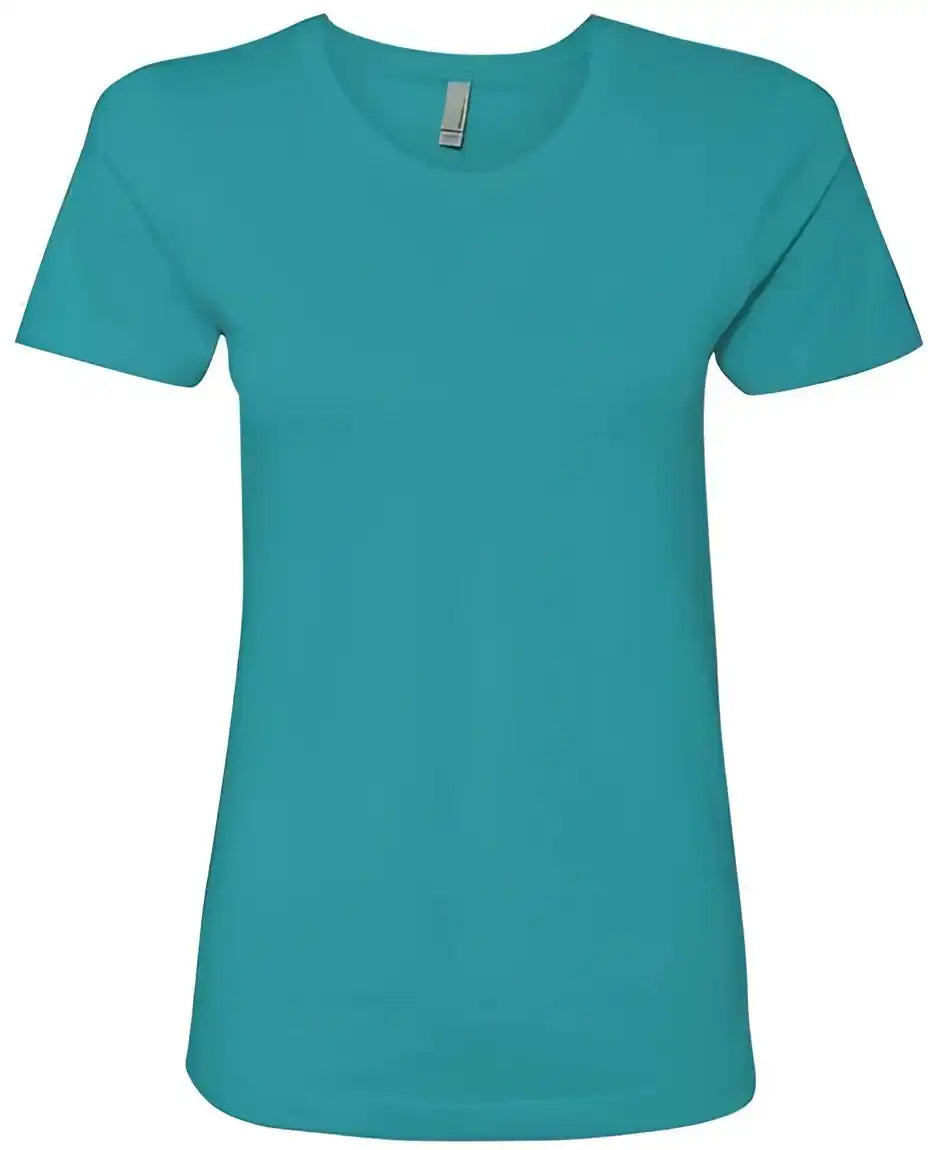 Next Level 3900 Womens Cotton Short Sleeve Boyfriend Crew Tahiti Blue