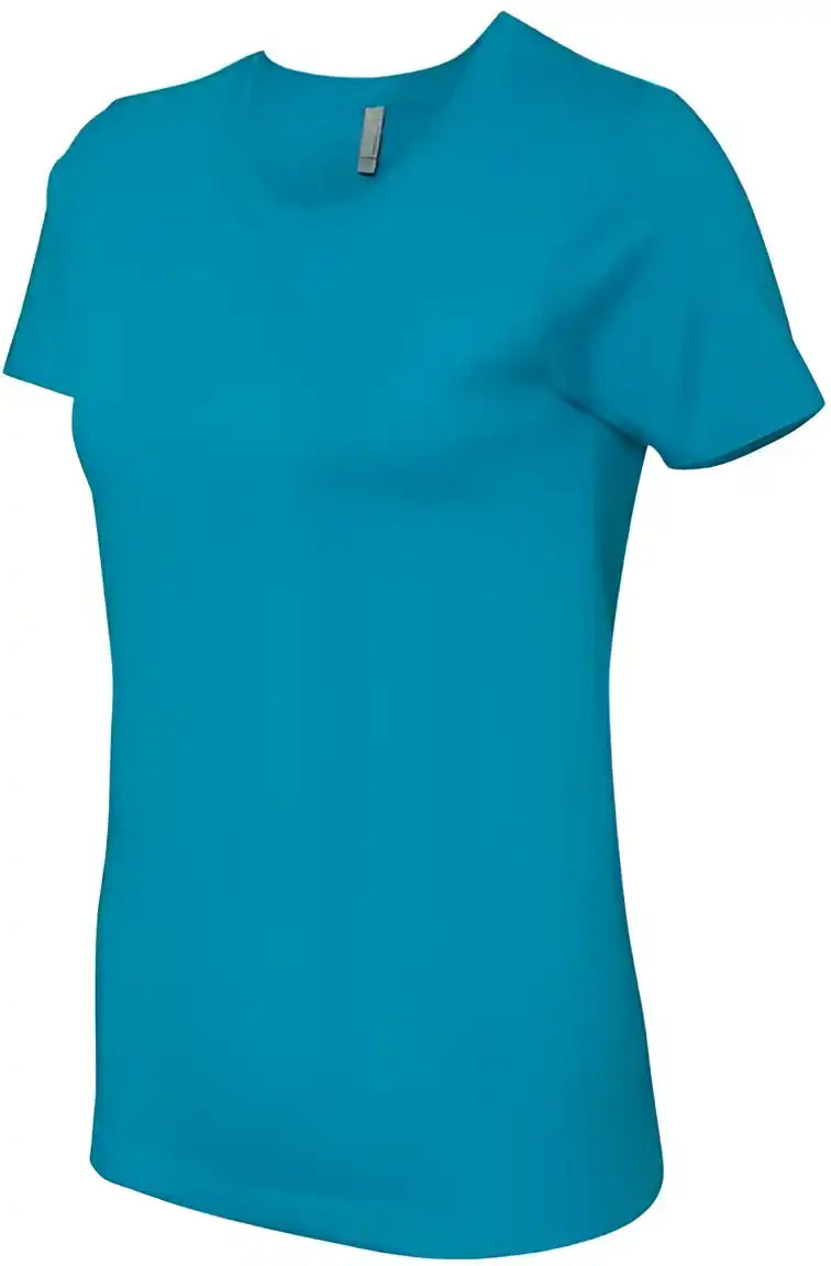 Next Level 3900 Womens Cotton Short Sleeve Boyfriend Crew - Turquoise
