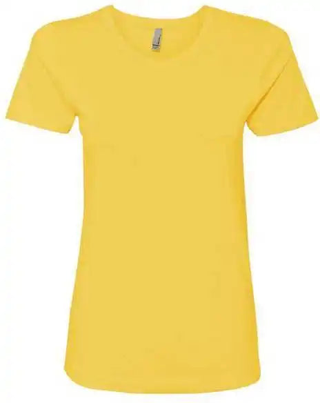 Next Level 3900 Womens Cotton Short Sleeve Boyfriend Crew - Vibrant Yellow