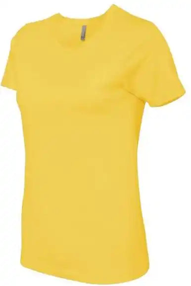 Next Level 3900 Womens Cotton Short Sleeve Boyfriend Crew - Vibrant Yellow