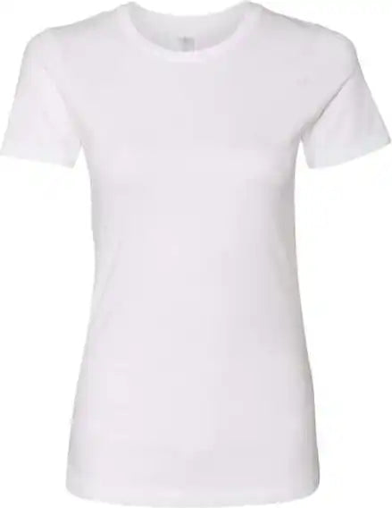 Next Level 3900 Womens Cotton Short Sleeve Boyfriend Crew White