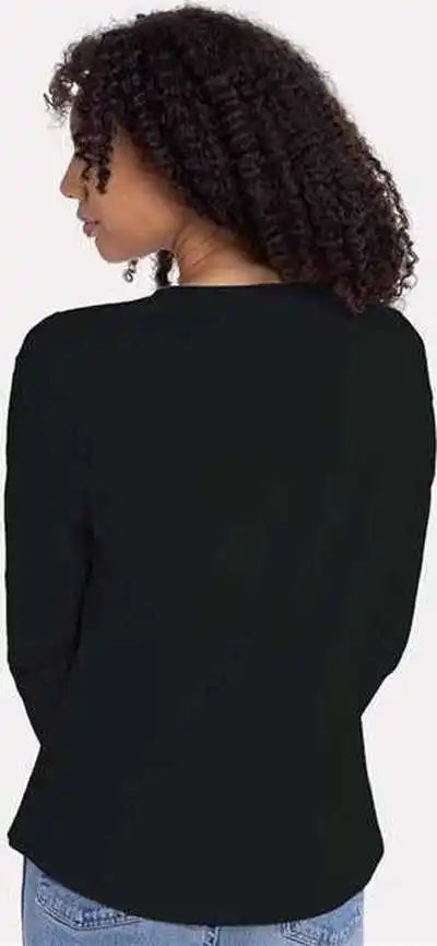 Next Level 3911 Women’s Cotton Relaxed Long Sleeve t Shirt Black
