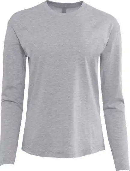 Next Level 3911 Women’s Cotton Relaxed Long Sleeve t Shirt Heather Gray
