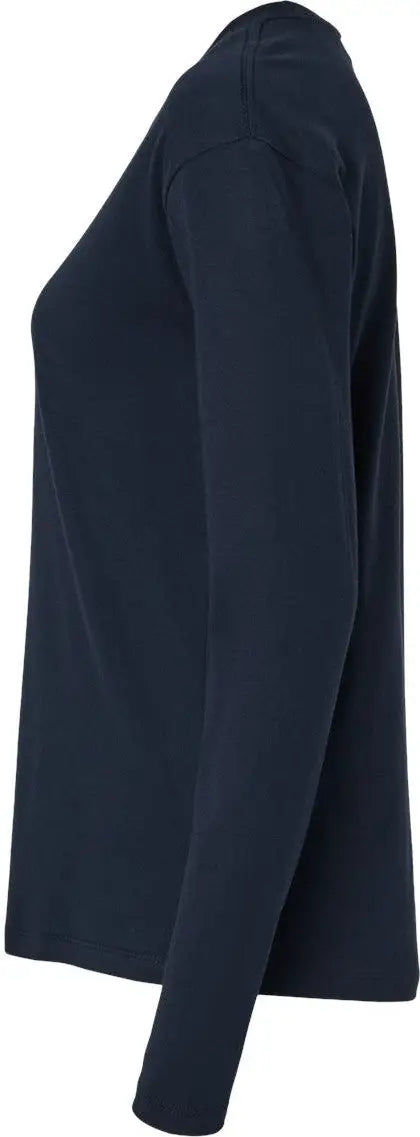 Next Level 3911 Women’s Cotton Relaxed Long Sleeve T-shirt - Midnight Navy