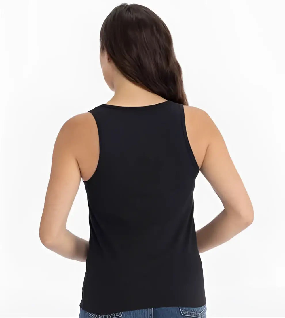 Next Level 3933 Women’s Cotton Tank - Black