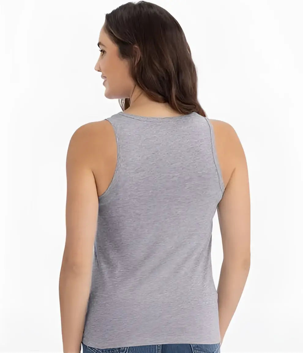 Next Level 3933 Women’s Cotton Tank - Heather Gray
