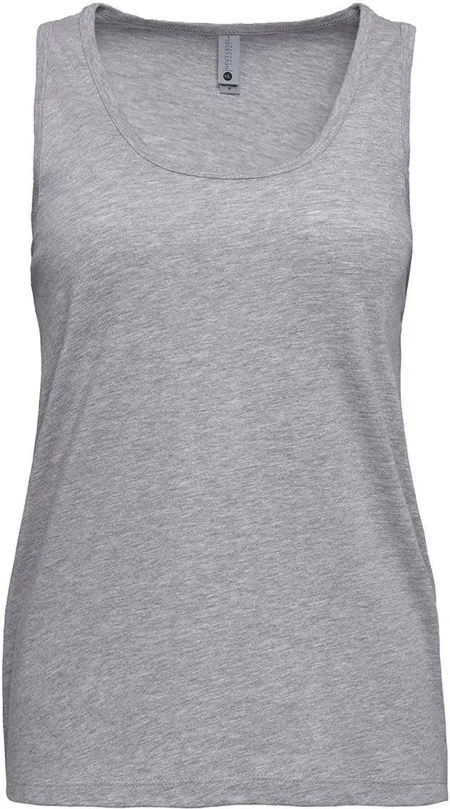 Next Level 3933 Women’s Cotton Tank - Heather Gray - Ladies Xs