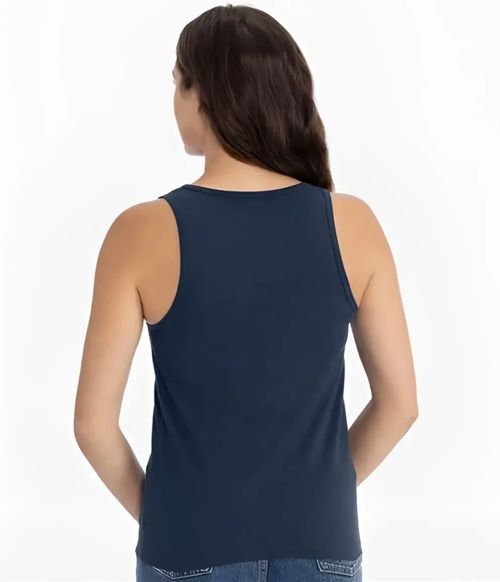 Next Level 3933 Women’s Cotton Tank - Midnight Navy