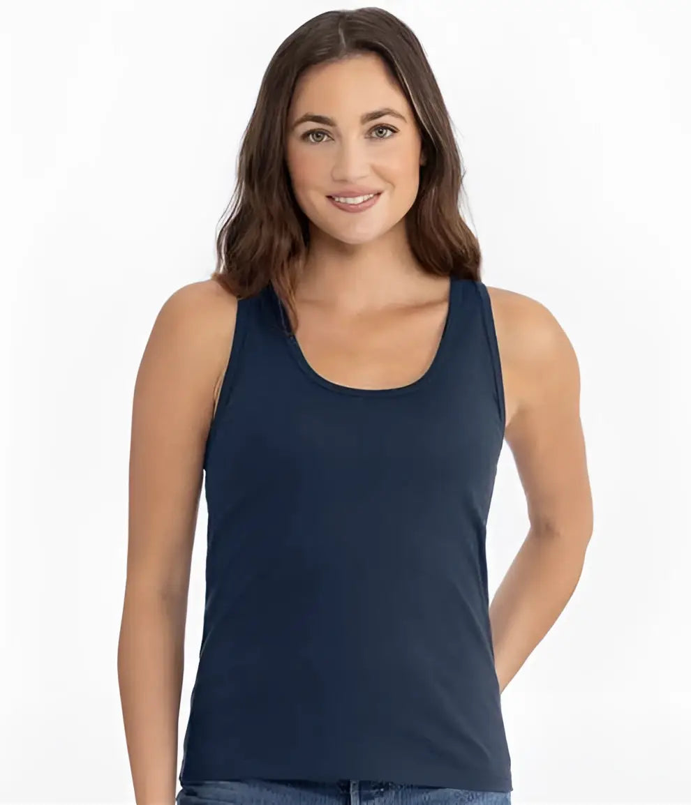 Next Level 3933 Women’s Cotton Tank - Midnight Navy