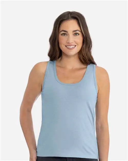 Next Level 3933 Women’s Cotton Tank - Stonewash Denim
