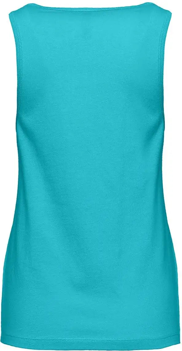 Next Level 3933 Women’s Cotton Tank - Tahiti Blue