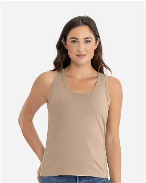 Next Level 3933 Women’s Cotton Tank - Tan