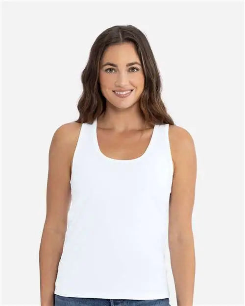 Next Level 3933 Women’s Cotton Tank - White