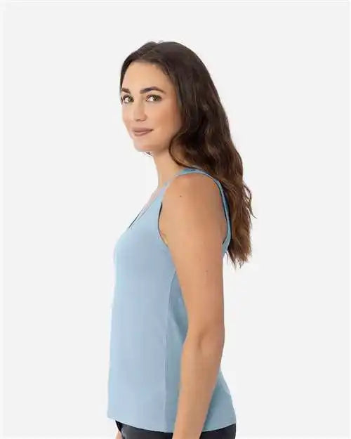 Next Level 3933n Women’s Cotton Tank - 3933 - Stonewash Denim