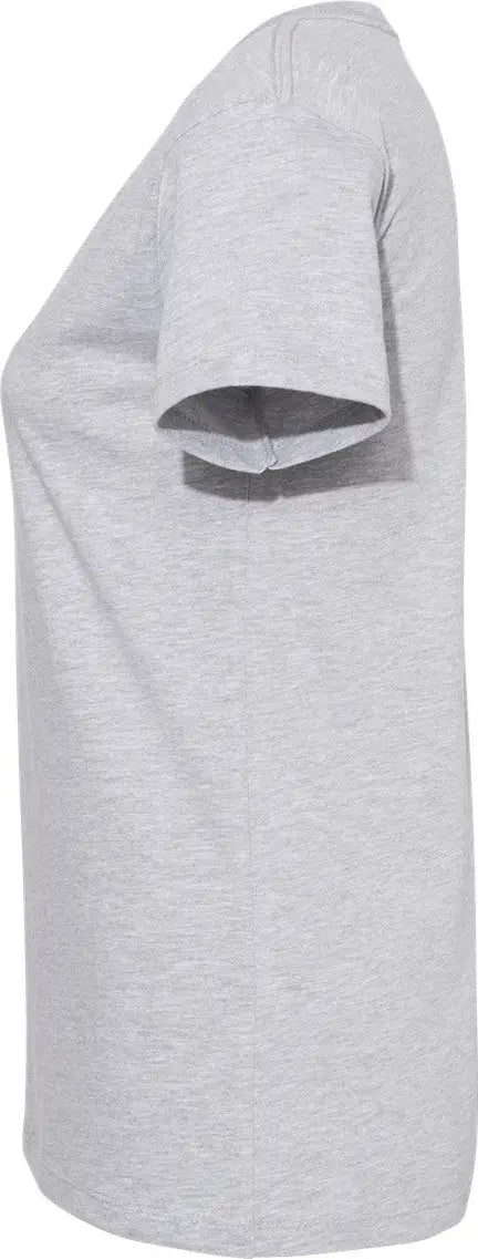 Next Level 3940 Women’s Cotton V-neck T-shirt - Heather Grey - Gray / Ladies Xs