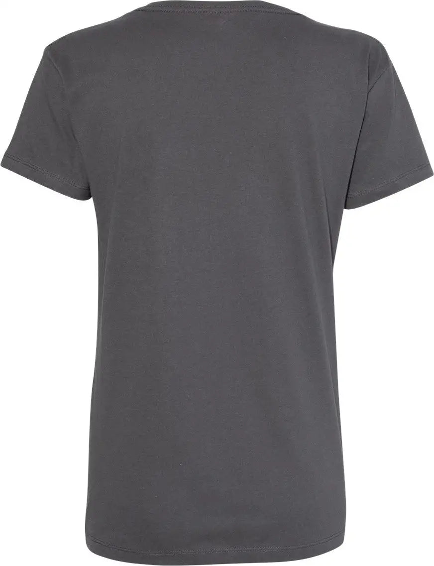 Next Level 3940 Women’s Cotton V-neck T-shirt - Heavy Metal