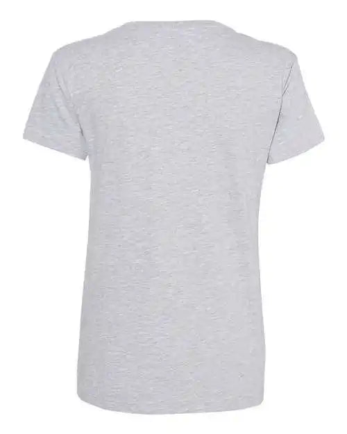 Next Level 3940 Womens Fine Jersey Relaxed v T-shirt - Heather Grey