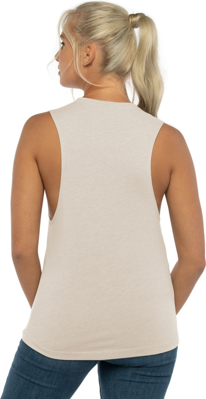 Next Level 5013 Women’s Festival Muscle Tank - Silver - Ladies Xs