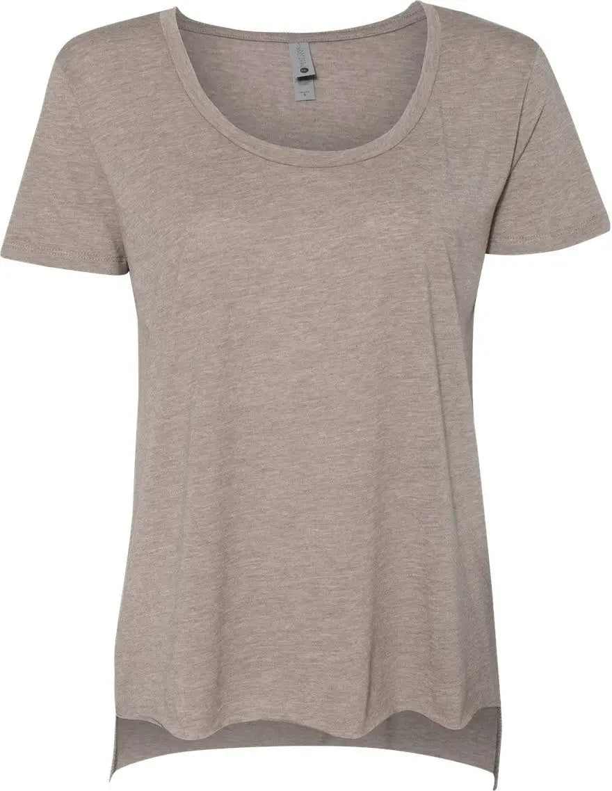 Next Level 5030 Women’s Festival Scoop Neck T-shirt - Ash - Gray / Ladies Xs
